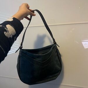 Classic Jean Shoulder Bag in Dark Blue